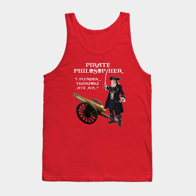 Pirate Philosopher Tank Top by Dizgraceland